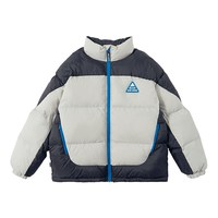蓝汽水 2025冬季新款亲子中大男童短款羽绒服防钻绒抗静电拼色外套