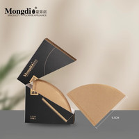 MONDINO咖啡过滤纸V60滴漏式滤纸手冲咖啡粉滤纸 V60本色 101滤纸 100张