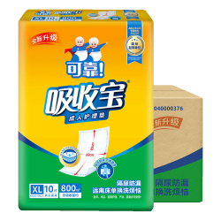 可靠 吸收宝成人护理垫XL120片(60*90cm)舒适防漏老年人隔尿垫产褥垫