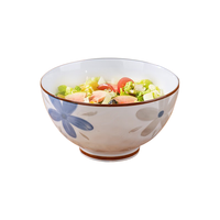 贺川屋陶瓷碗日式釉下彩6英寸面碗家用饭碗套装 2只装 古色古香 6英寸2只【古色古香】