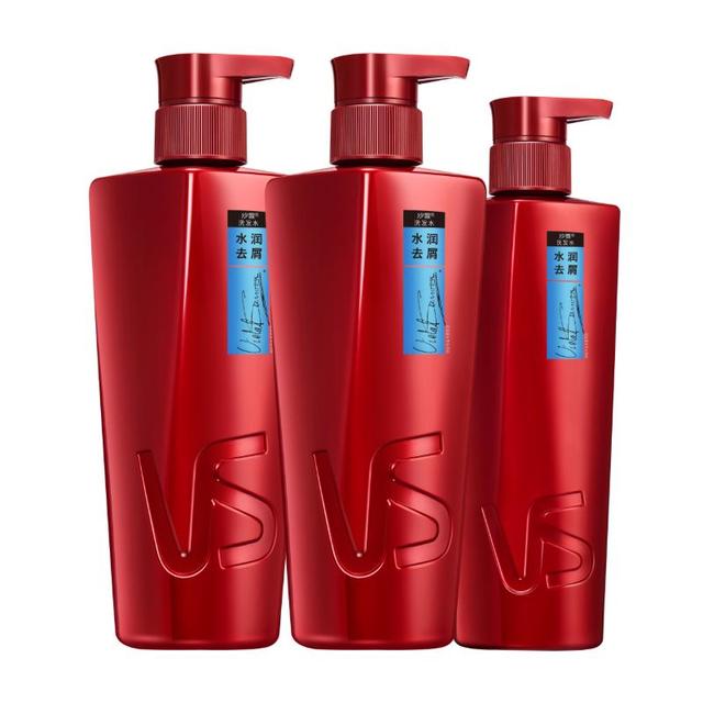 沙宣 大红瓶水润去屑500g*2+400g洗发水套装洗发露男女