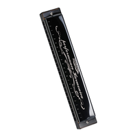 SWAN 天鹅 24孔复音教学口琴 C调 经典黑