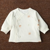 童耶 婴幼儿薄棉长袖秋冬季保暖上衣0-2岁新生儿宝宝暖气房夹棉上装a类