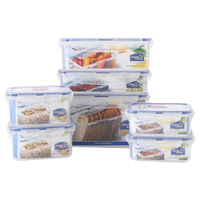 LOCK&LOCK 乐扣乐扣 HPL818S002 保鲜盒套装 7件套 半透明