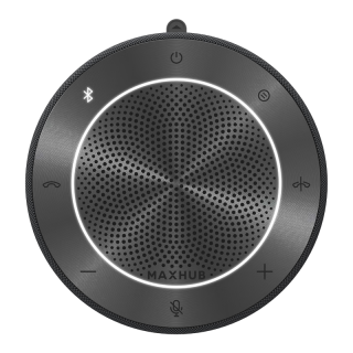 MAXHUB视频会议全向麦克风/360°5米拾音器蓝牙无线连接桌面扬声器音箱/20-40㎡会议室解决方案BM22