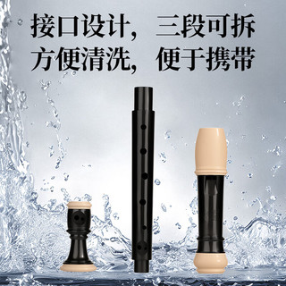 奇美小伙伴8孔课堂乐器高音英式八孔竖笛( 帆布袋、配吹奏说明)