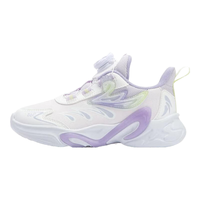 361°361度童鞋女童儿童休闲鞋2024年秋季小童运动鞋 淡粉紫/361度白 28码