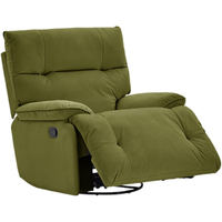  顾家家居 KUKA  90.DK.A081 懒人沙发 苔草绿 绒布手动带摇转款