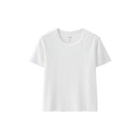 Gap女装2024初秋logo圆领短袖T恤简约纯色基础百搭上衣657248 白色 165/84A(M) 亚洲尺码