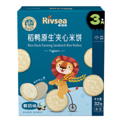 禾泱泱 稻鸭原生夹心米饼 酸奶味 32g