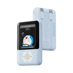 ROCK 22.5W双向快充 充电宝 双线  10000mAh 蓝色