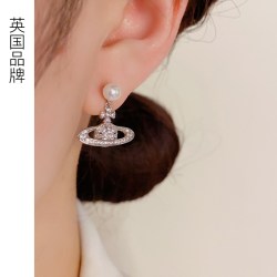 DAISY BEAUTY 轻奢星球仿珍珠耳坠耳环简约气质耳饰大气