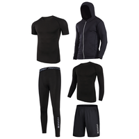 艾伦伯顿 男子运动套装 黑色 XXXL