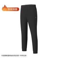 乔丹 冬季薄绒  弹力跑步针织长裤