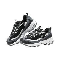 斯凯奇（Skechers）2024女舒适百搭老爹鞋休闲运动鞋150241 黑色/白色/灰色/BKWG 35.5