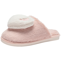 热风（Hotwind）温暖舒适绵软可爱平跟拼色拼色加绒24年冬季女家居拖 14粉红 37-38