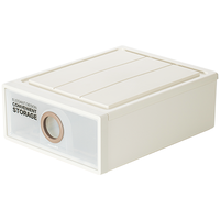 CHAHUA 茶花 990047 抽屉式收纳箱 16L*3个 灰黄色