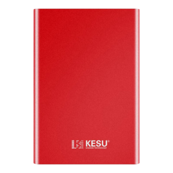 科硕 K201 2.5英寸Micro-B便携移动机械硬盘 500GB USB3.0 热血红+硬盘防震包