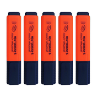 STAEDTLER 施德楼 364-2 单头荧光笔 橘红色 5支装
