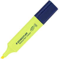 STAEDTLER 施德楼 364-1 单身荧光笔 黄色 单支装