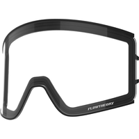 Flow Theory滑雪双层柱面透明夜场磁吸可拆卸可卡近视镜片 黑框(单片镜片) 黑框透明夜场片【单镜片】