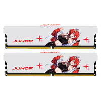 JUHOR 玖合 星舞系列 DDR5 6400MHz 台式机内存 马甲条 白色 32GB 16GBx2 C32