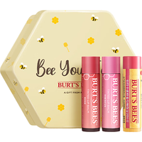  BURT'S BEES/小蜜蜂 新年 唇膏套装  葡萄柚+豆沙+玫瑰 3支