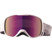 迪卡侬（DECATHLON）迪卡侬滑雪眼镜雪镜护目镜柱面防雾防紫外成人儿童滑雪装备OVWX 粉色印花S码适合头围＜55cm