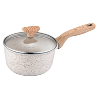 ASD 爱仕达 奶锅麦饭石色晶石不粘锅18CM泡面小奶锅电磁炉通用NL18S17WG