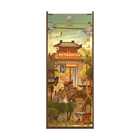 Tonecheer 同趣 清明上河图拼装感应书立手工diy北宋建筑拼插积木摆件女