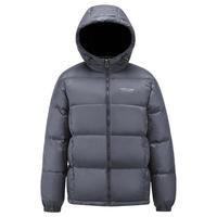 雅鹿羽绒服男冬季加厚2024时尚防泼水面包服保暖外套 深灰色 三防面料丨90鸭绒填充丨蓄热内里 190/3XL