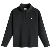 安踏 摇粒绒卫衣立领拉链帅气男童卫衣女童卫衣亲子装儿童秋装安踏童装