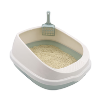 疯狂的主人 猫砂盆半封闭式 巨无霸猫砂盆56*45*25cm+铲子