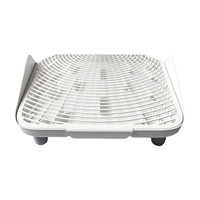 POPOCOLA开放式猫砂盆幼猫半封闭猫厕所防外溅屎盆猫沙矮脚小猫咪 加高控砂垫50*45【防溅防跳】