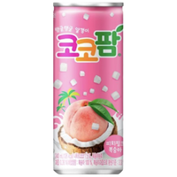 HTB海太韩国超市水蜜桃味椰肉果冻饮料汽水整箱240ml*30罐/箱 水蜜桃味椰肉果汁饮料240ml*30罐