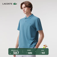 LACOSTE 法国鳄鱼男装商务通勤日常简约休闲舒适短袖Polo衫|PH6232 IY4/静谧蓝 L 5