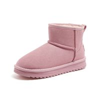 骆驼 CAMEL女鞋2025冬季加绒保暖雪地靴女款加厚东北棉鞋休闲短靴子 38