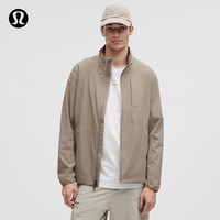 lululemon 丨Sojourn 男士防风夹克 防风 LM4ALTS 暖褐灰 S