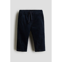 HM童装男婴裤子2025冬季中腰松紧腰棉质灯芯绒长裤1295449