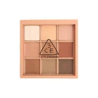 3CE 韩国原装进口九色纷呈眼影盘 #SMOOTHER玫瑰柔情 8.1g 礼盒装