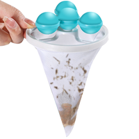 洁比世洗衣机漂浮物过滤网袋去毛除毛吸毛防缠绕去污洗护洗衣球3个 洗衣机过滤网【升级陀螺款】