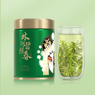 川红 五粮春500ml   茶叶新茶五星特级碧螺春 高山云雾绿茶叶自饮送礼 品质自饮 125g*1罐赠五粮春