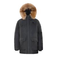 骆驼 羽神Ultra 男装加厚工装三防派克鸭绒羽绒服短款冬季