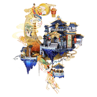 艺模月宫广寒宫3D立体拼图金属拼装模型玩手工diy防尘罩 月宫+灯+防尘盒