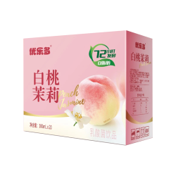 优乐多 白桃茉莉益生菌乳酸菌含乳早餐饮品料整箱100mlx20瓶