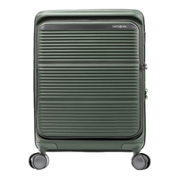 新秀丽 行李箱20英寸前开口拉杆箱PARALUX双开门旅行箱包KT2橄榄绿登机箱