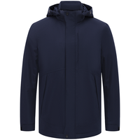 Navigare意大利小帆船深蓝色棉服外套男冬季休闲夹克保暖棉衣