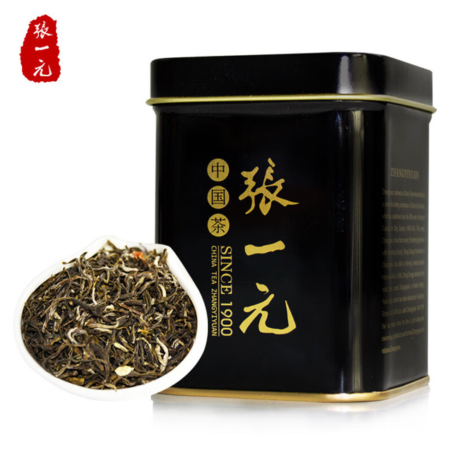 今日必买、评论有奖：张一元 特级茉莉花茶黑罐 50g/罐