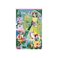 苗娃儿儿童拼图磁性大尺寸磁吸力进阶式国潮拼图带框6-12岁男女孩玩具 2阶-精灵公主拼图共363片-2图拼1