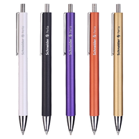 Schneider施耐德德国文具派利亚perlia中性笔考试刷题笔日用办公按动水笔可换芯G2笔芯0.5mm 【星空银】加3支黑色笔芯